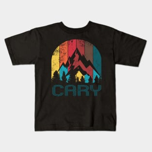 Retro City of Cary T Shirt for Men Women and Kids Kids T-Shirt